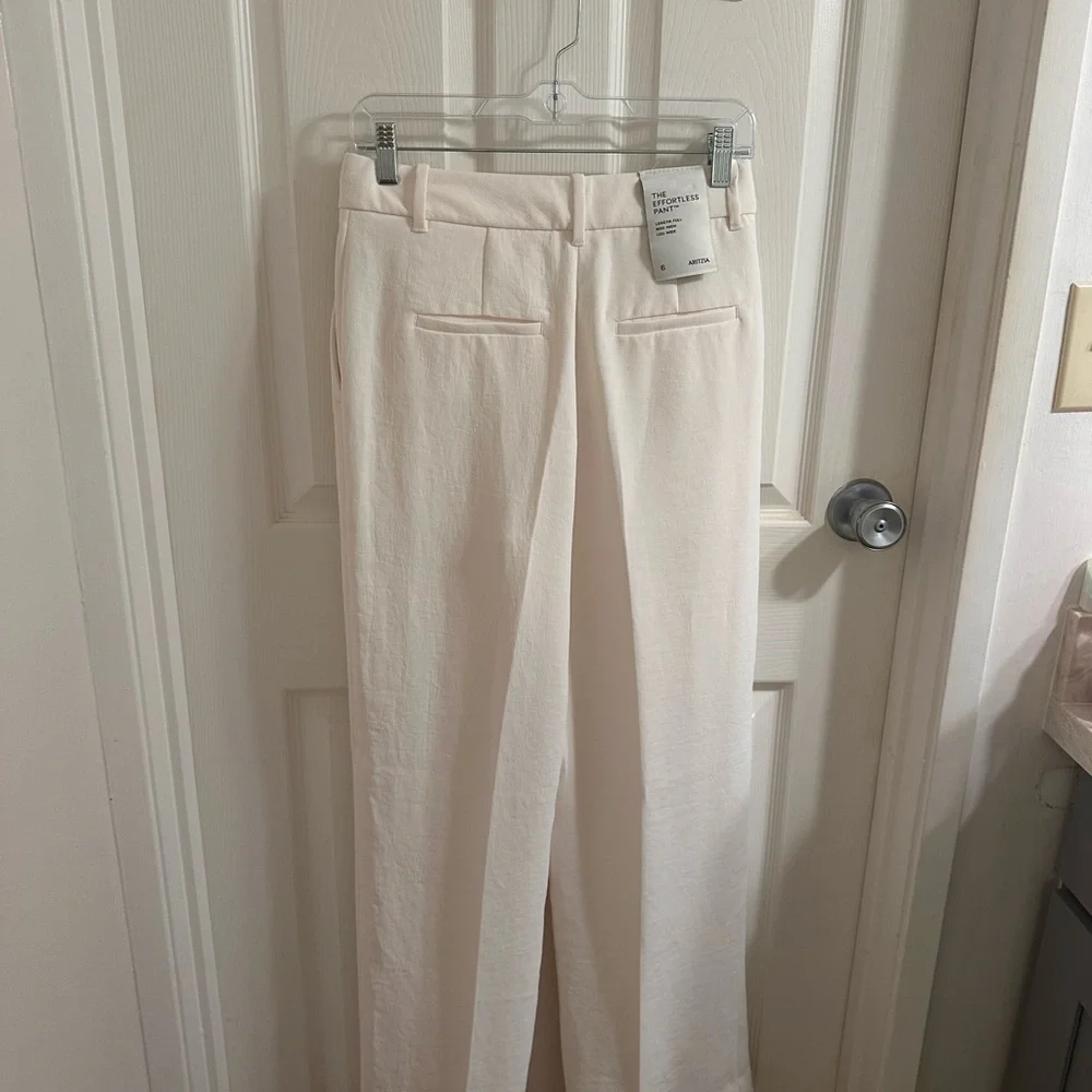 Aritzia Off-White Effortless Pant - Picture 7 of 7